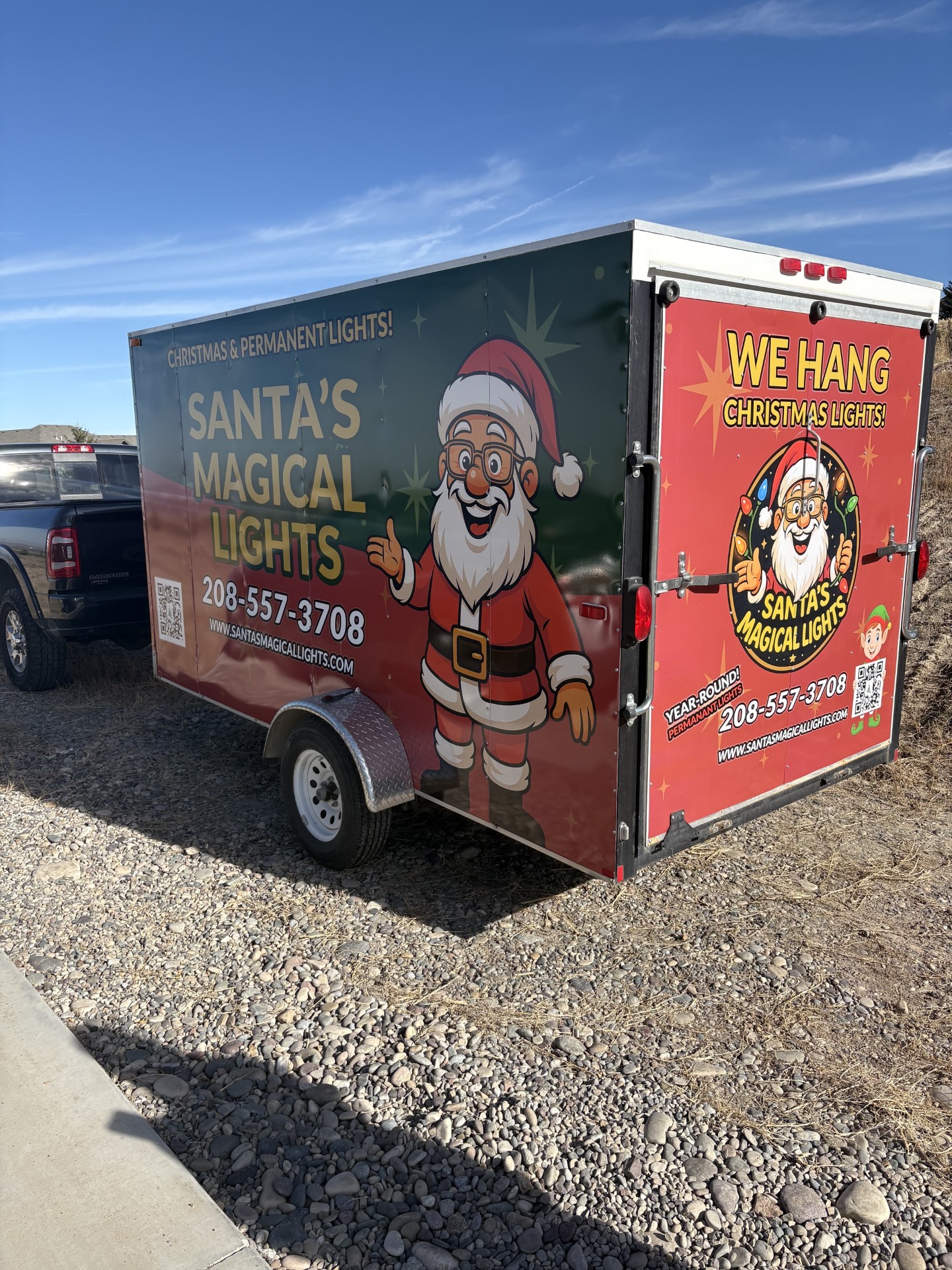 Santa's Magical Lights branded trailer
